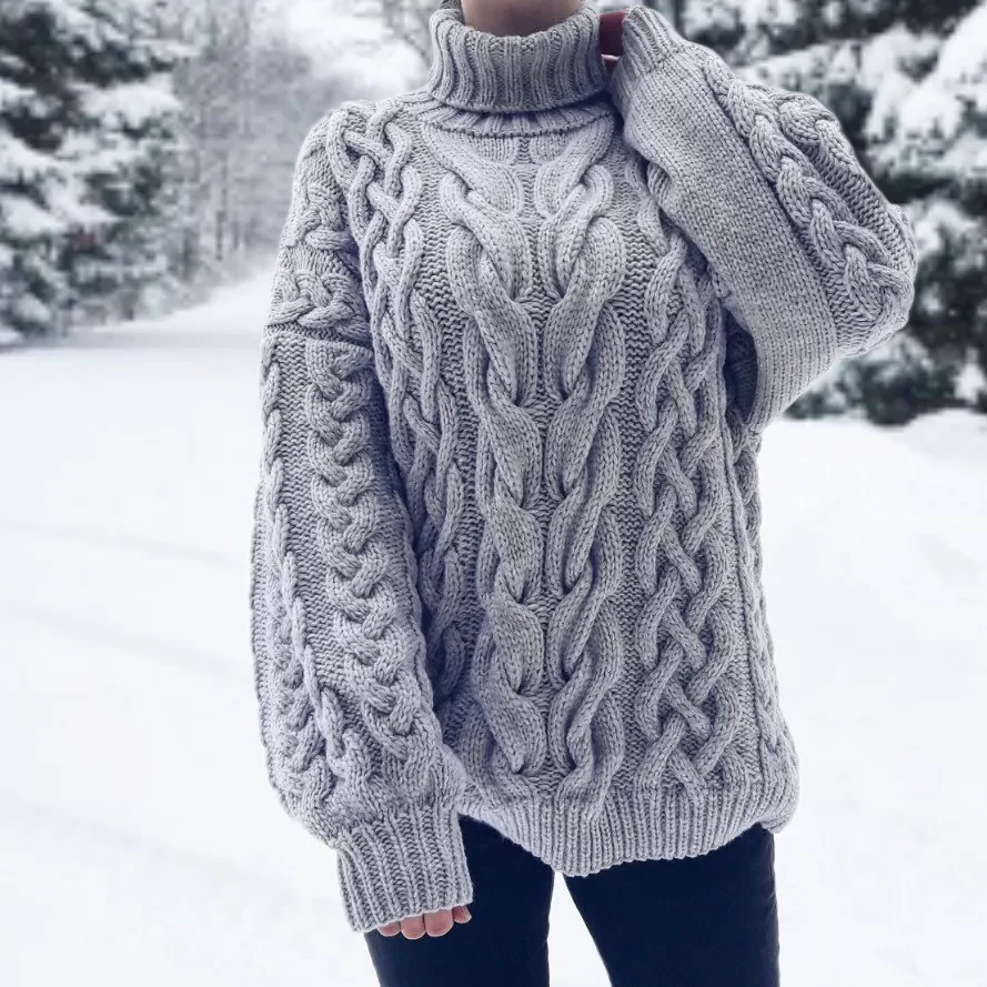 cable knit sweater