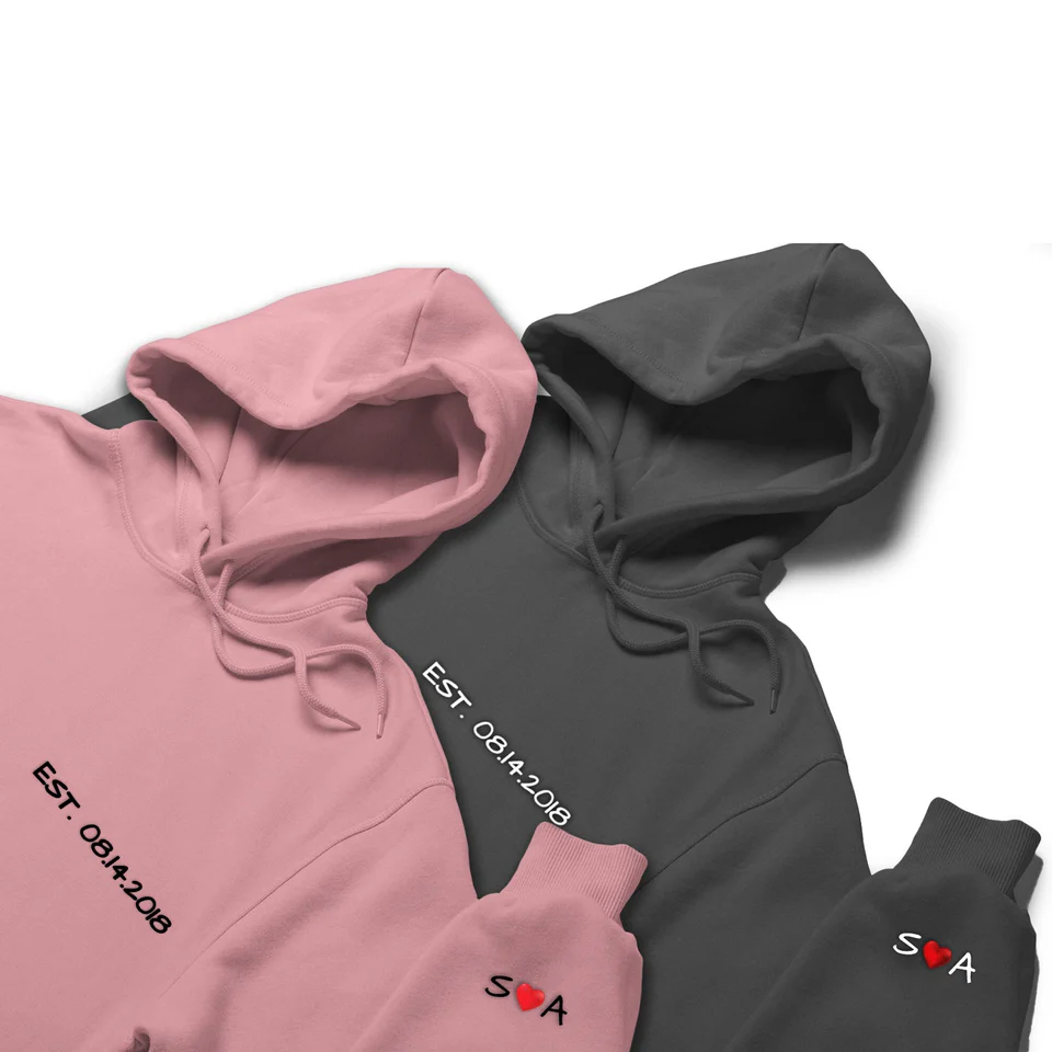 custom couples hoodies