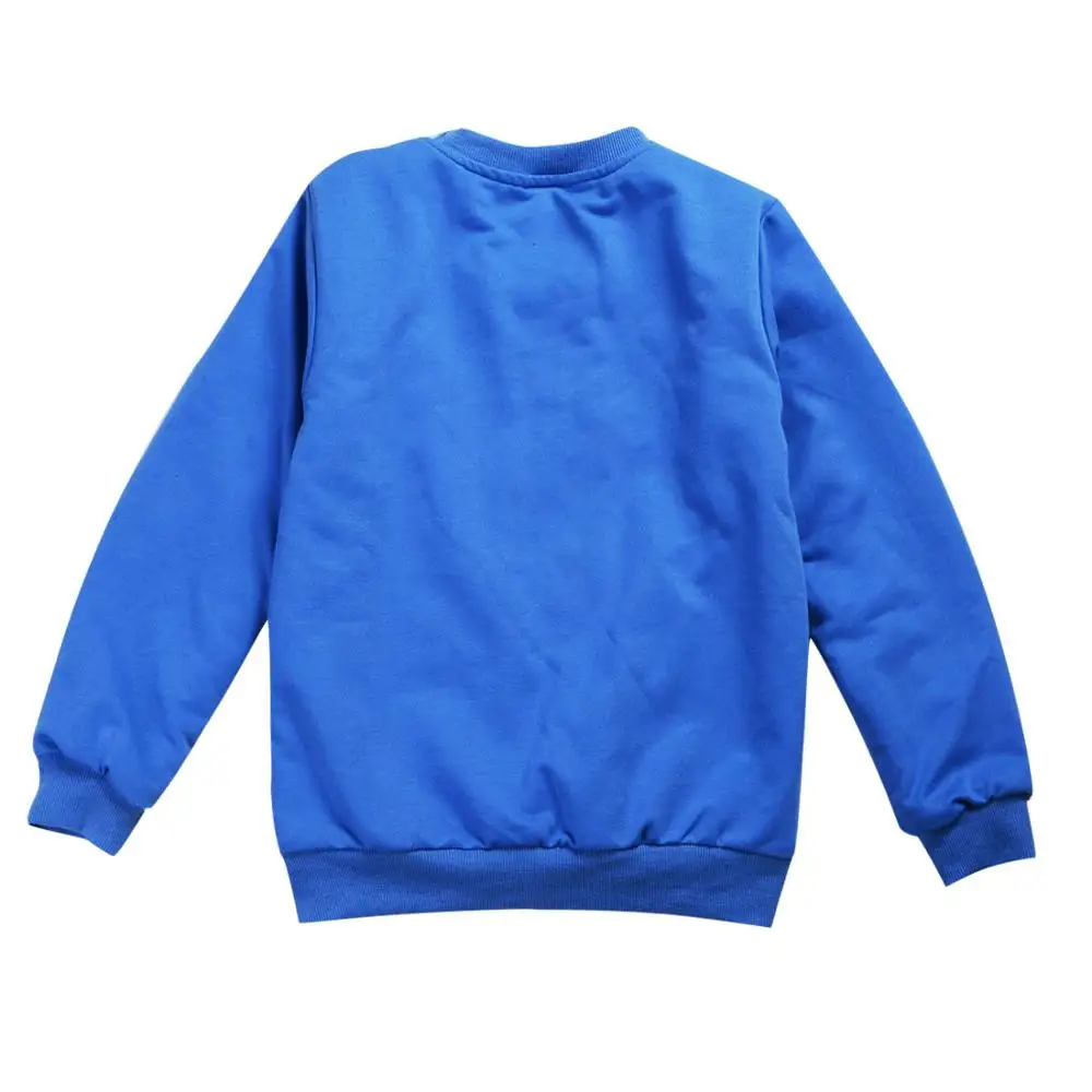 blue sweatshirt