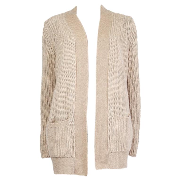 beige cardigan sweater