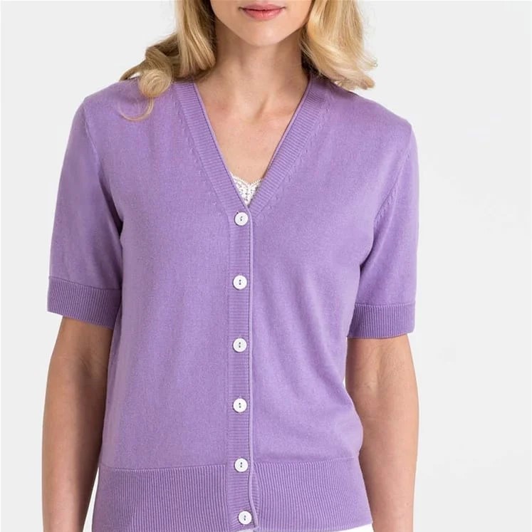 short sleeve cardigan sweater