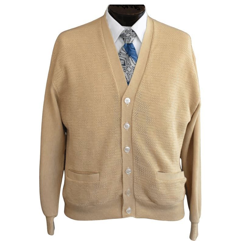 beige cardigan sweater