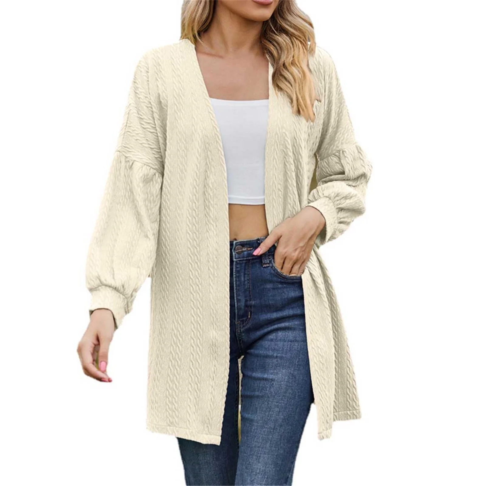 beige cardigan sweater