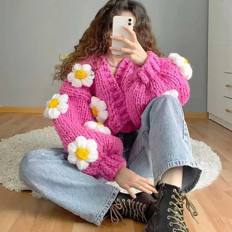 chunky cardigan sweater