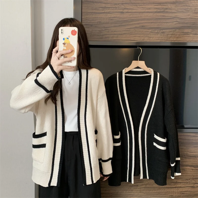v neck cardigan sweater