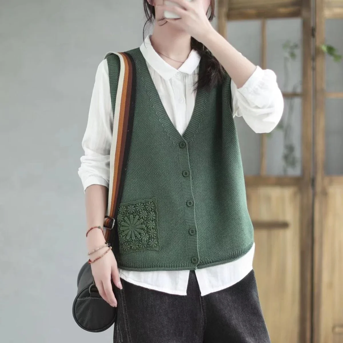 sweater vest cardigan
