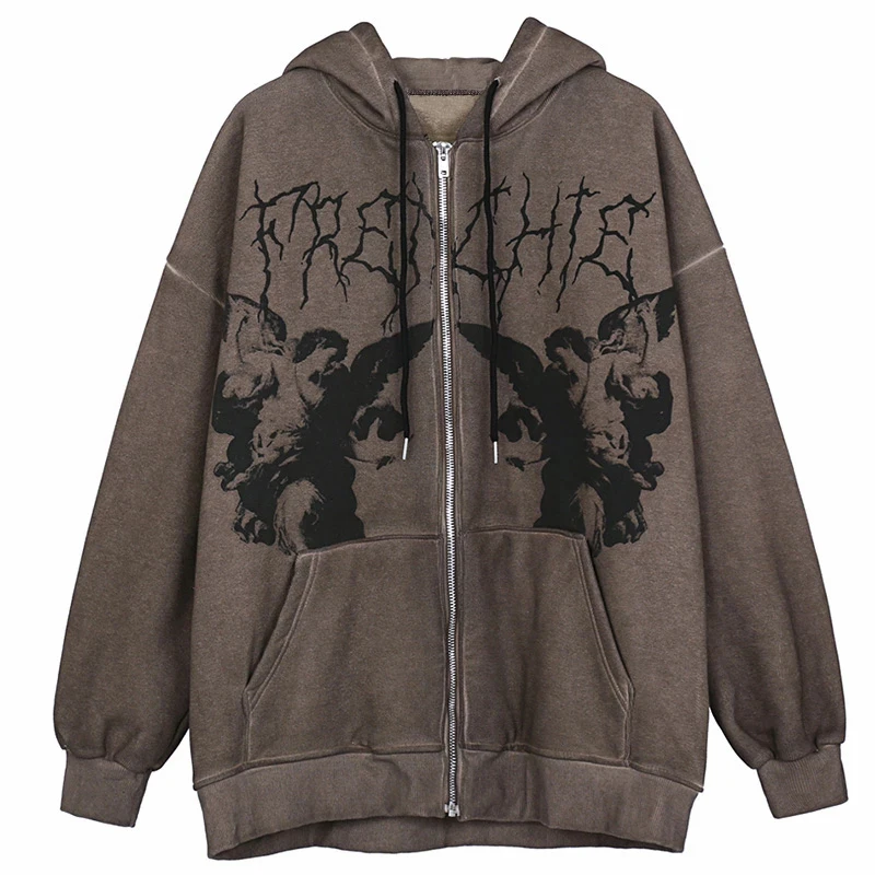 vintage zip up hoodie