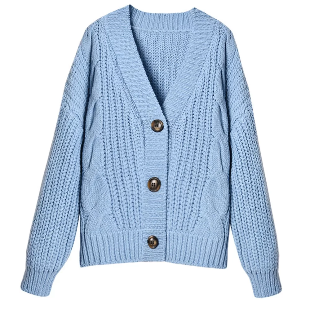 button cardigan sweater