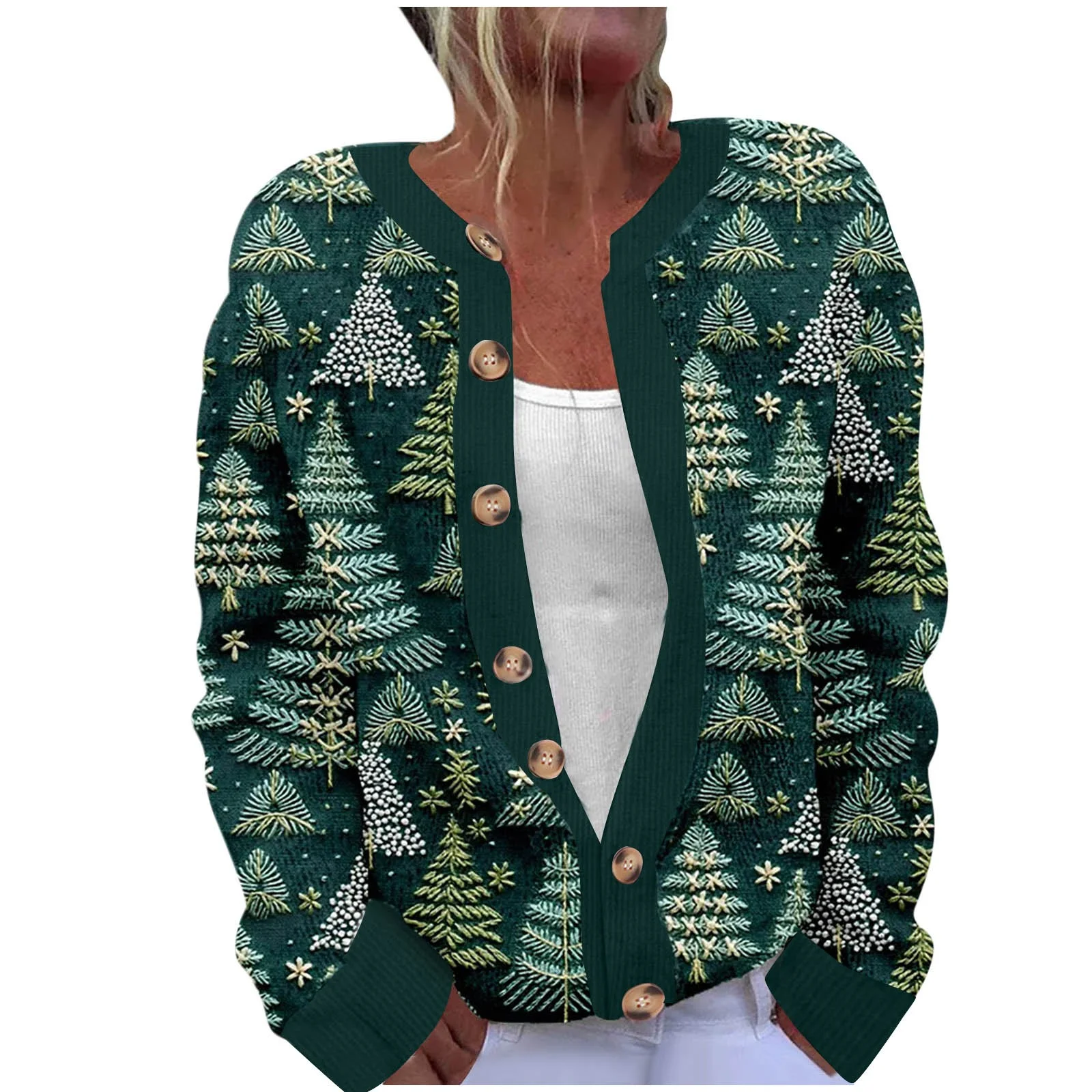 button cardigan sweater