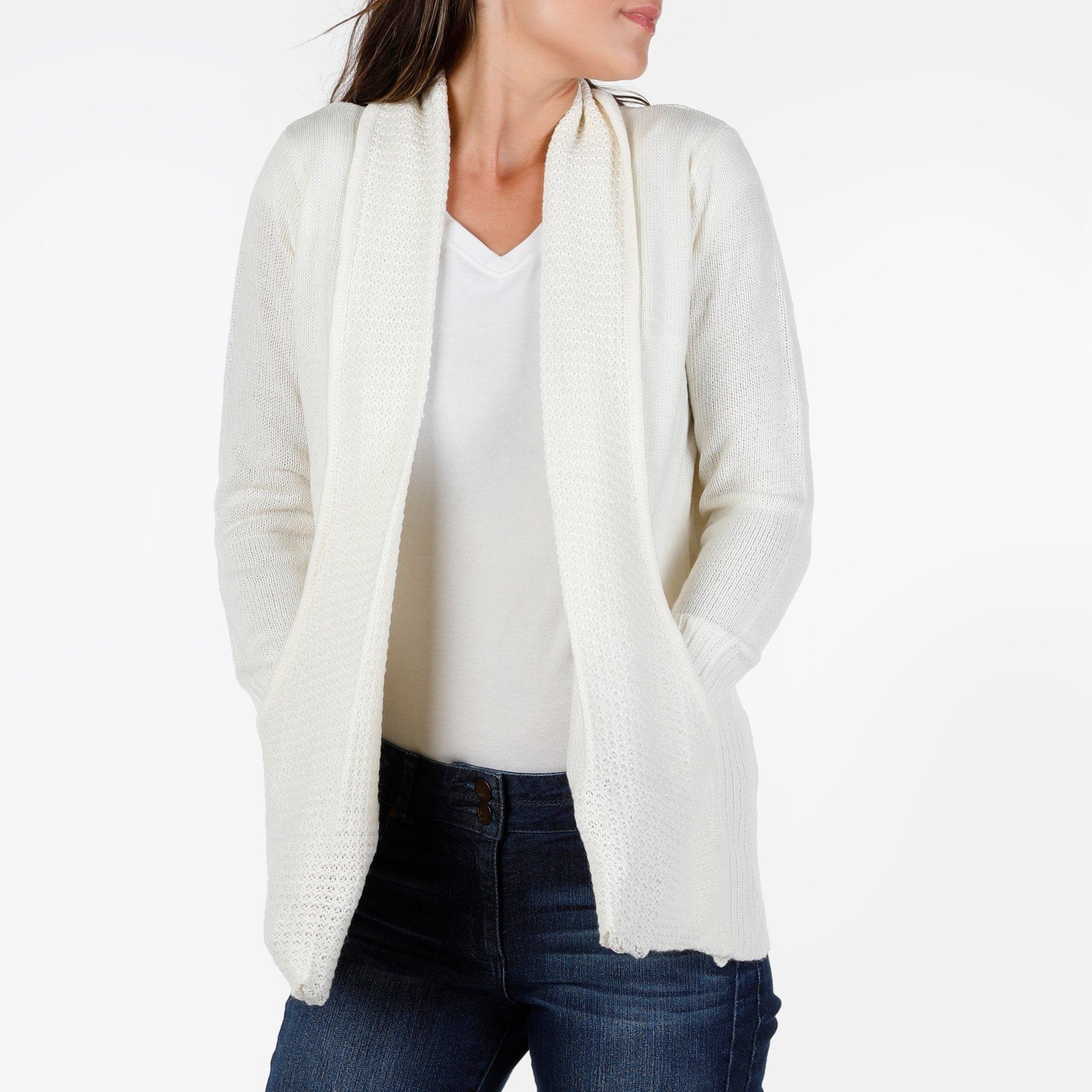 white cardigan sweater women