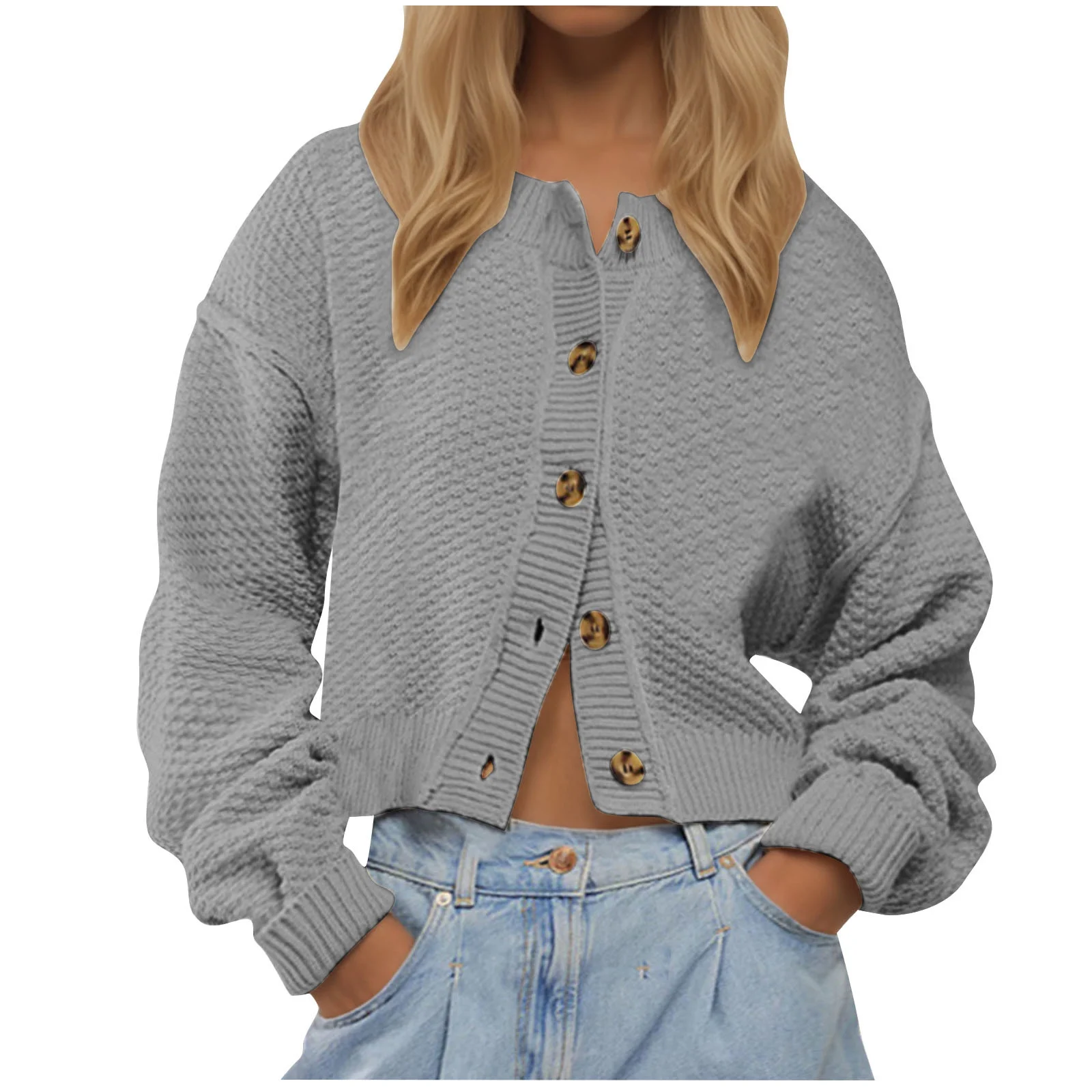 crop cardigan sweater