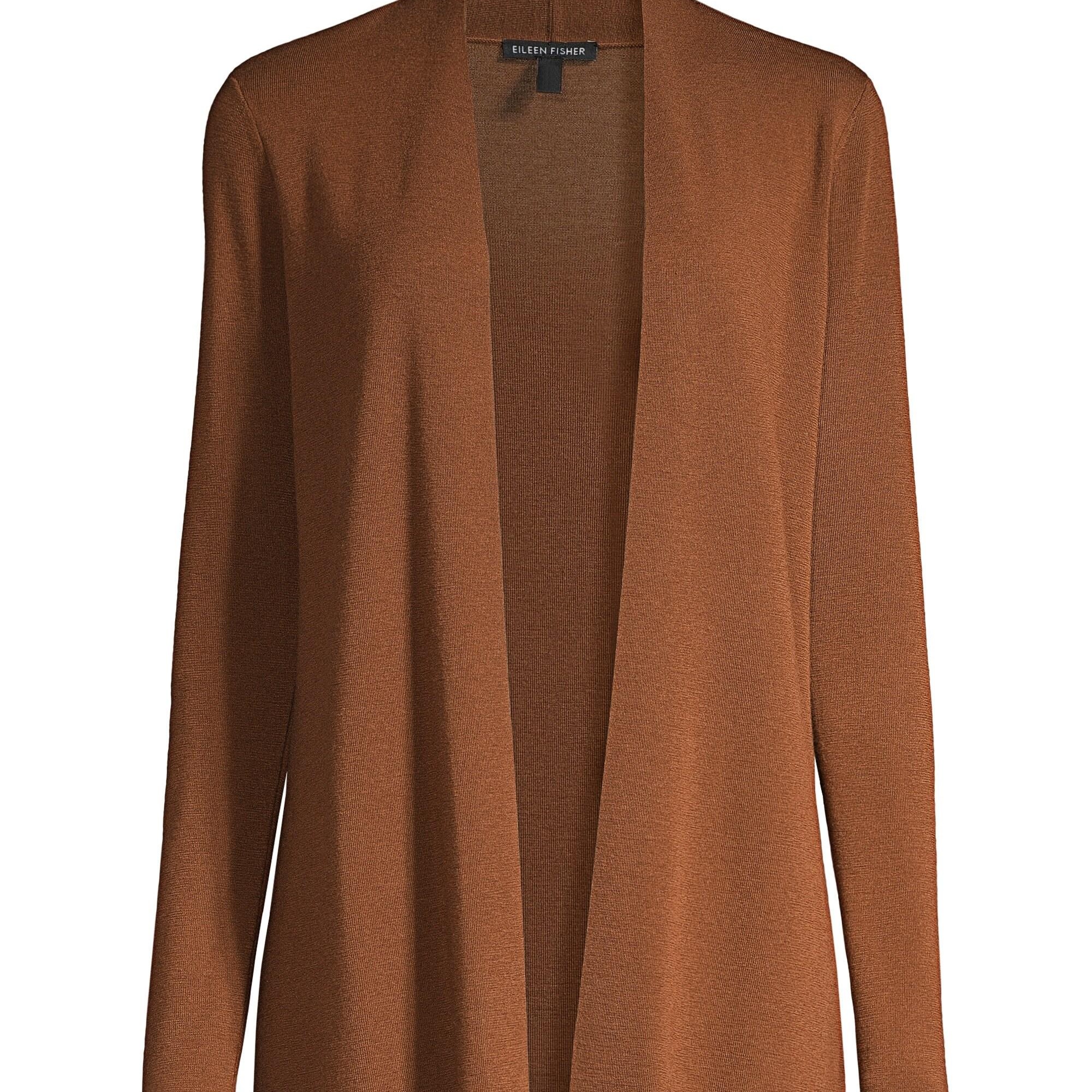 womens brown cardigan sweater