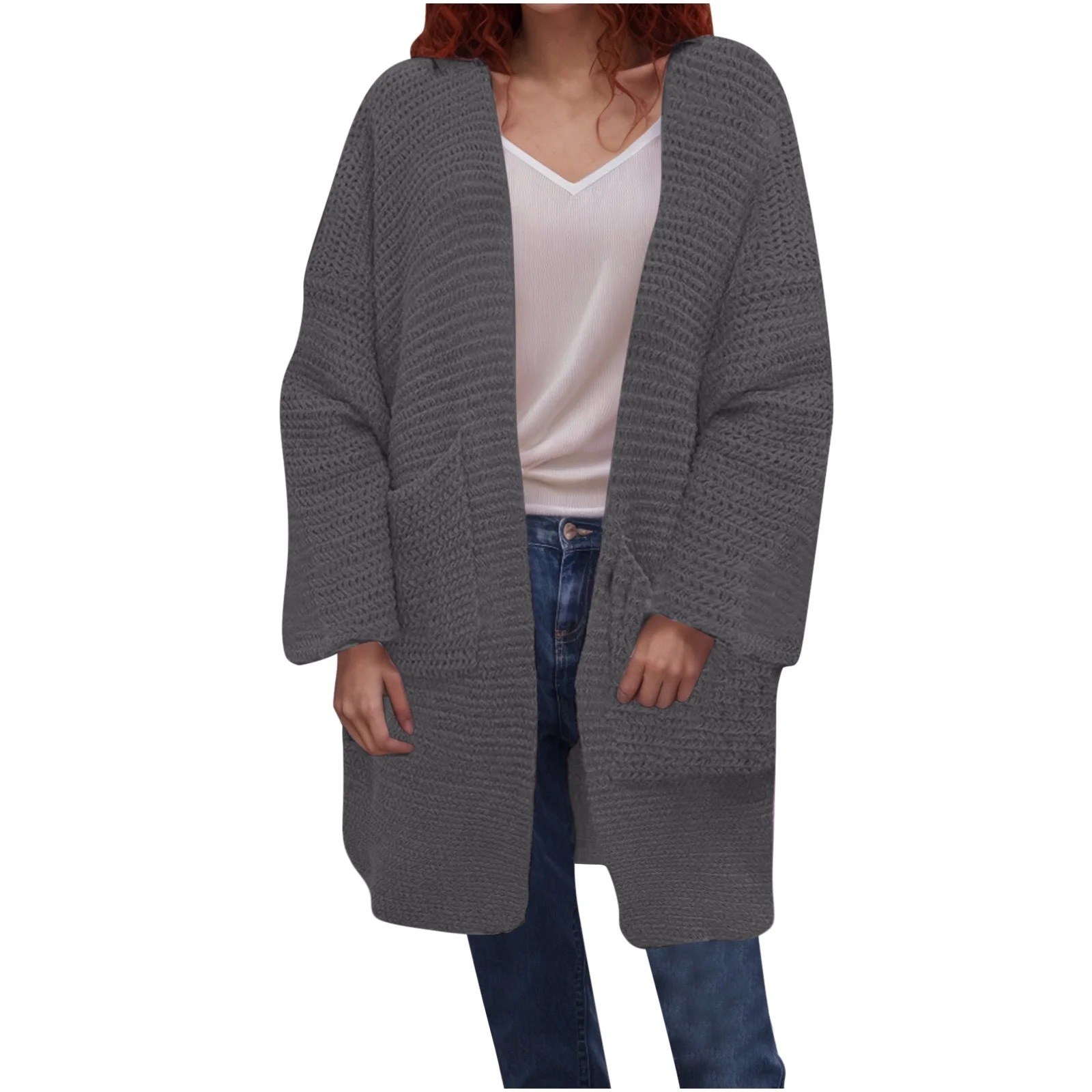 chunky knit cardigan sweater