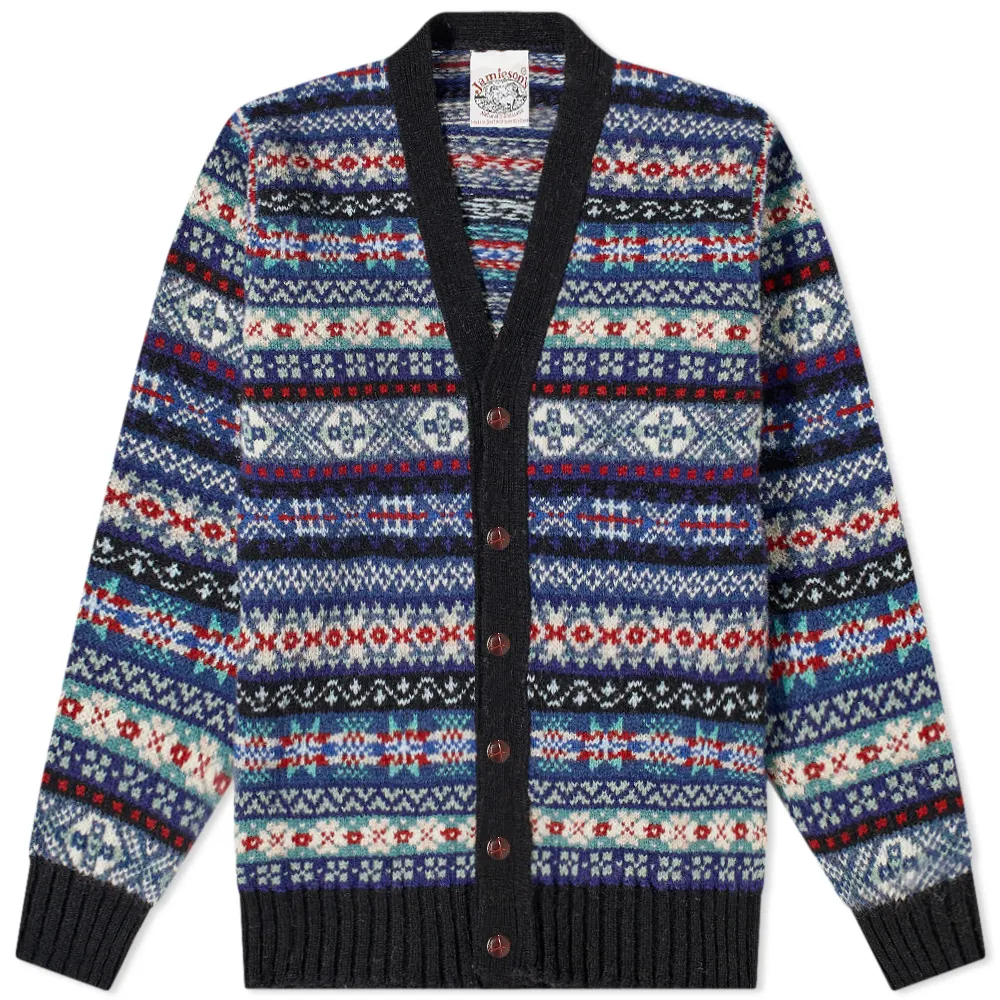 fair isle cardigan sweater