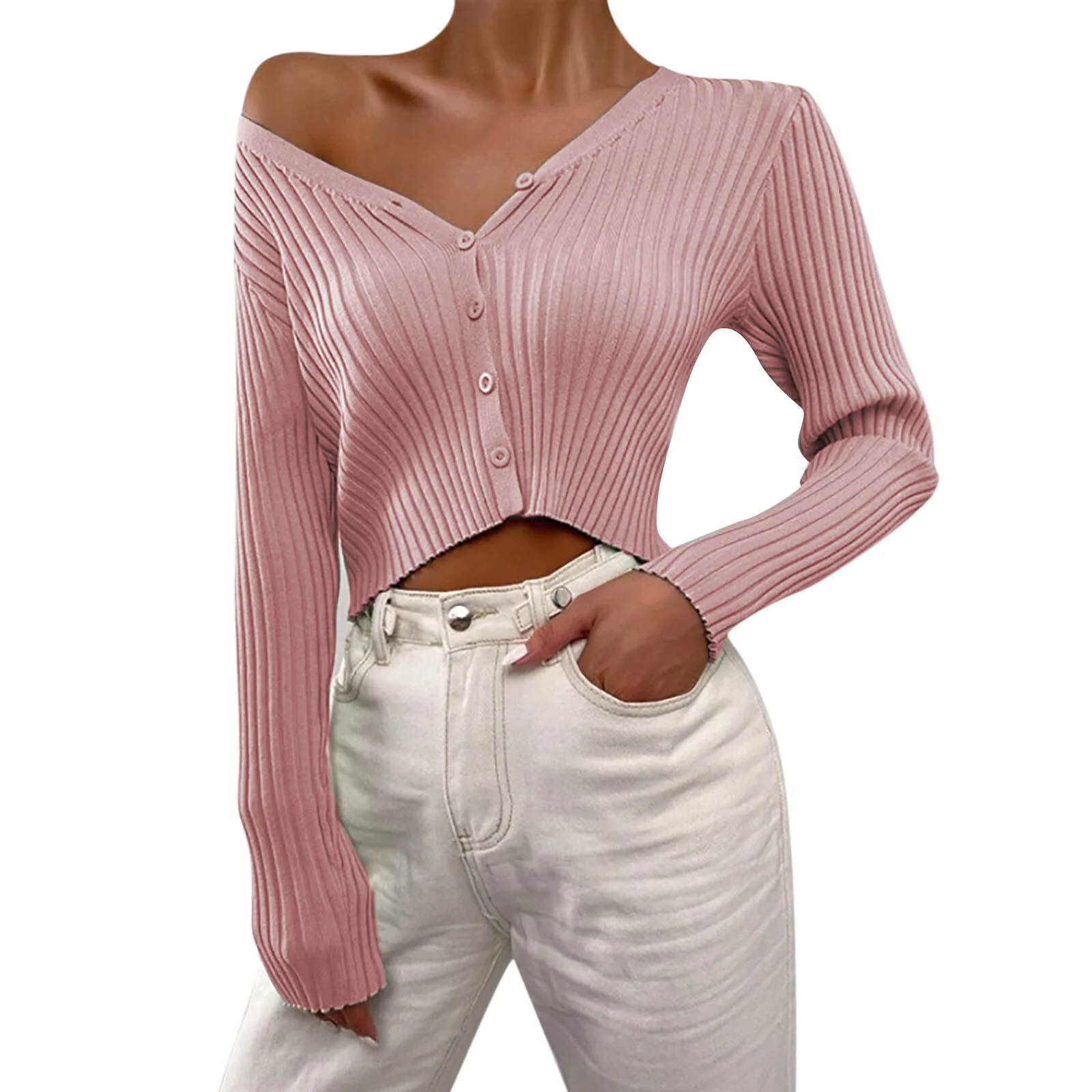 crop cardigan sweater