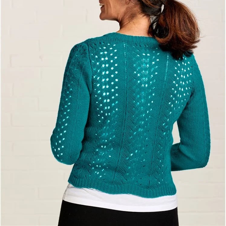 teal cardigan sweater