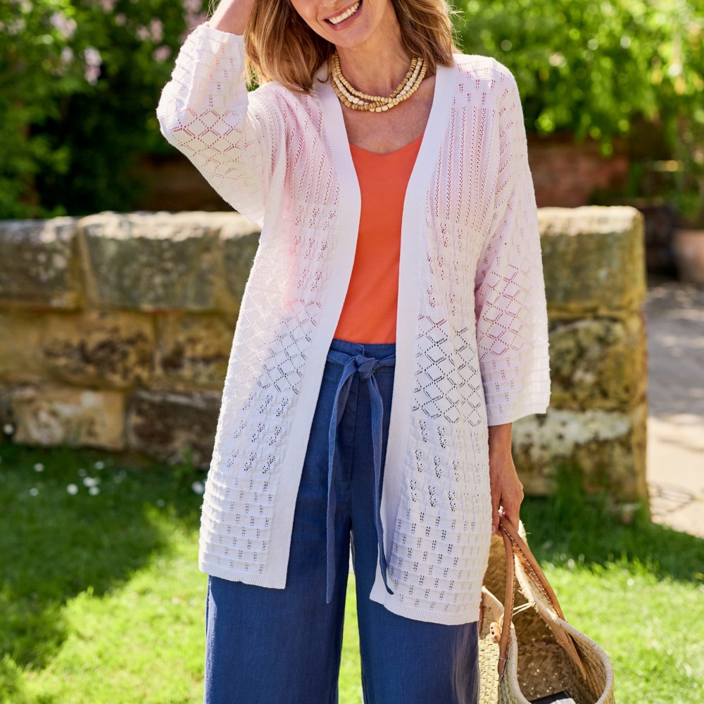 cotton cardigan sweater