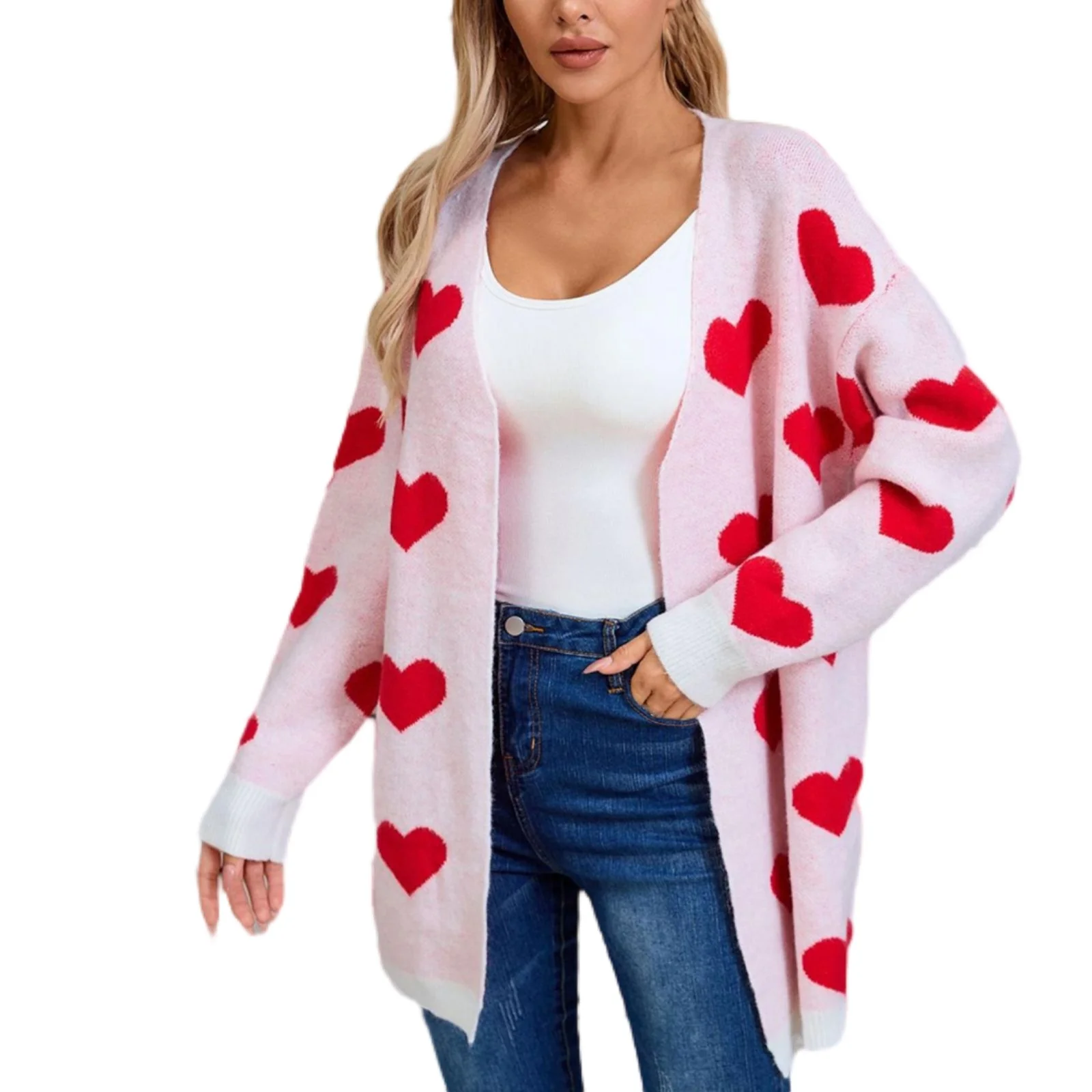 heart cardigan sweater