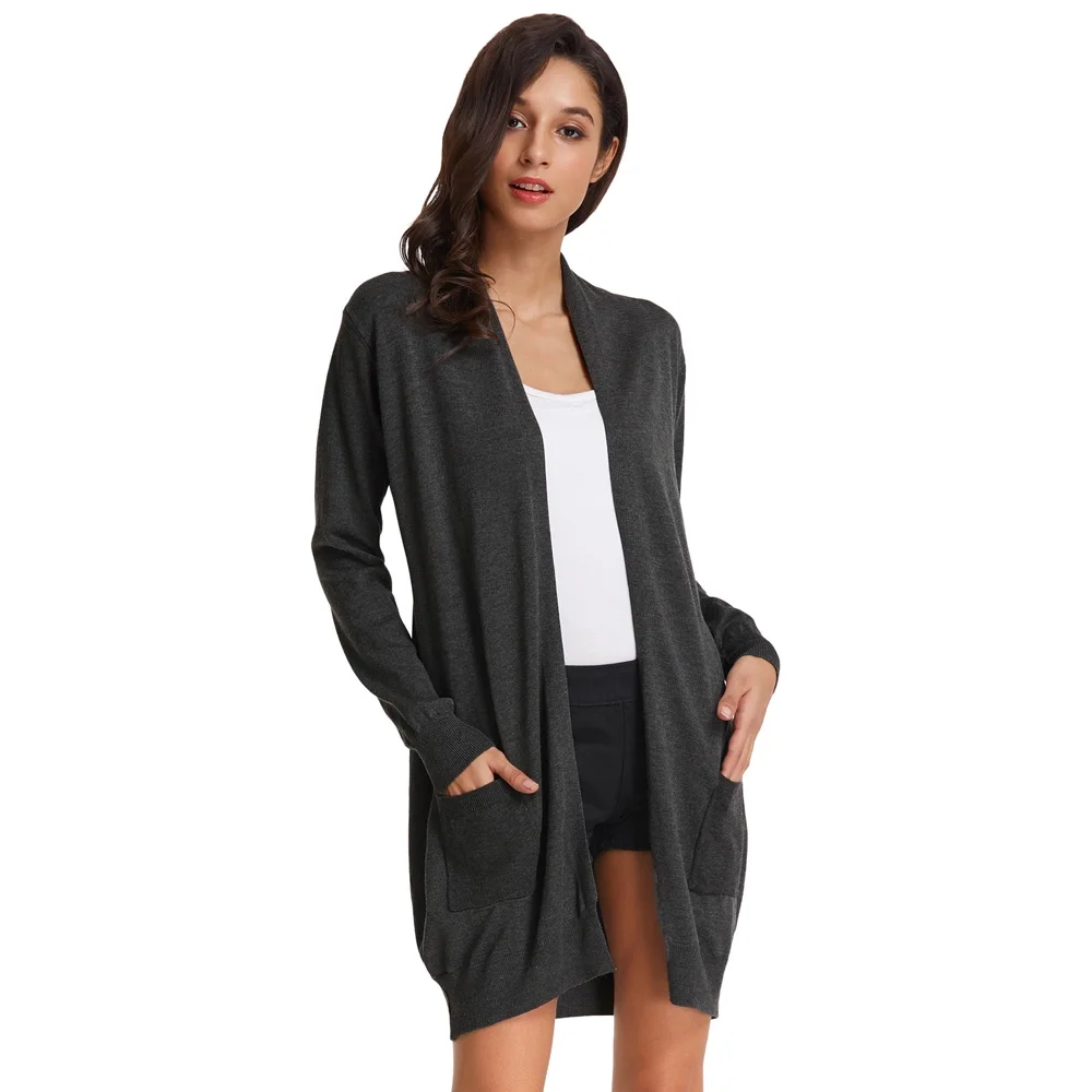 long knit cardigan sweater