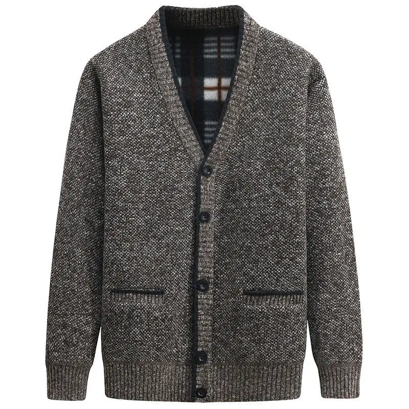 black cardigan sweater men