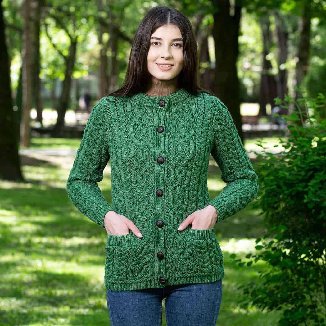 wool cardigan sweater