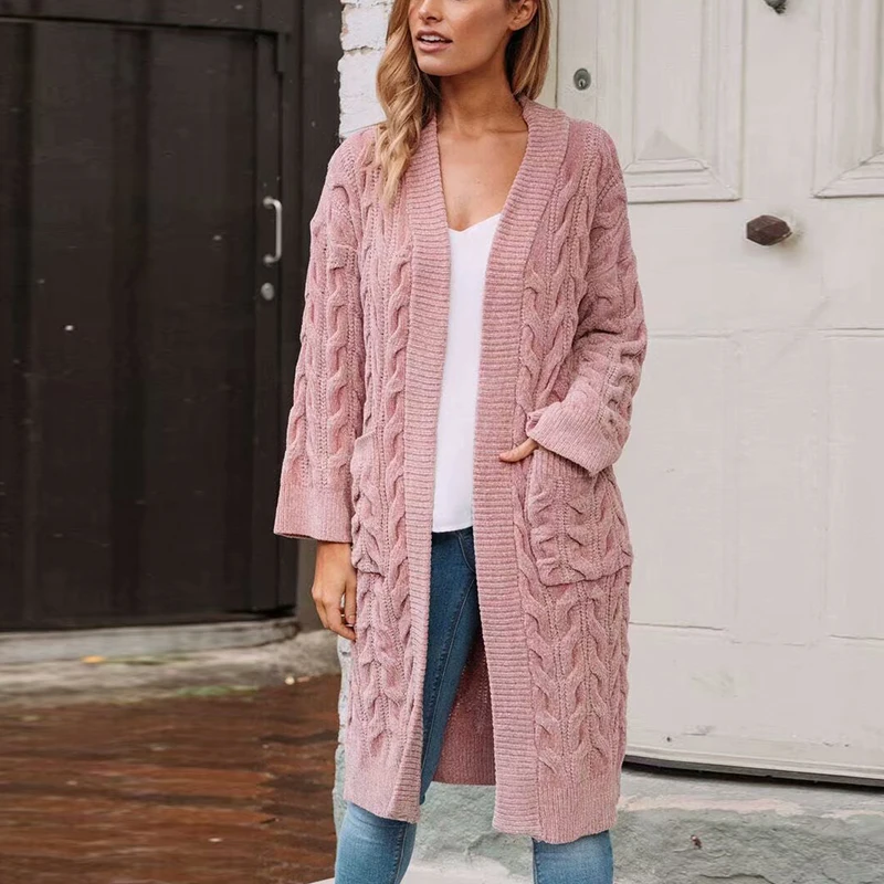 pink sweater cardigan