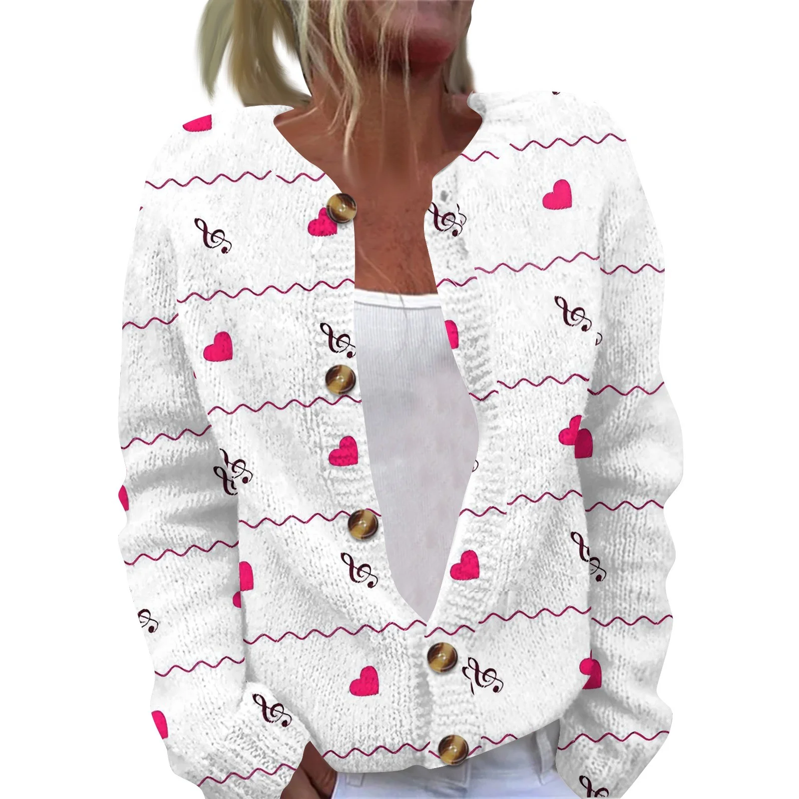 heart cardigan sweater