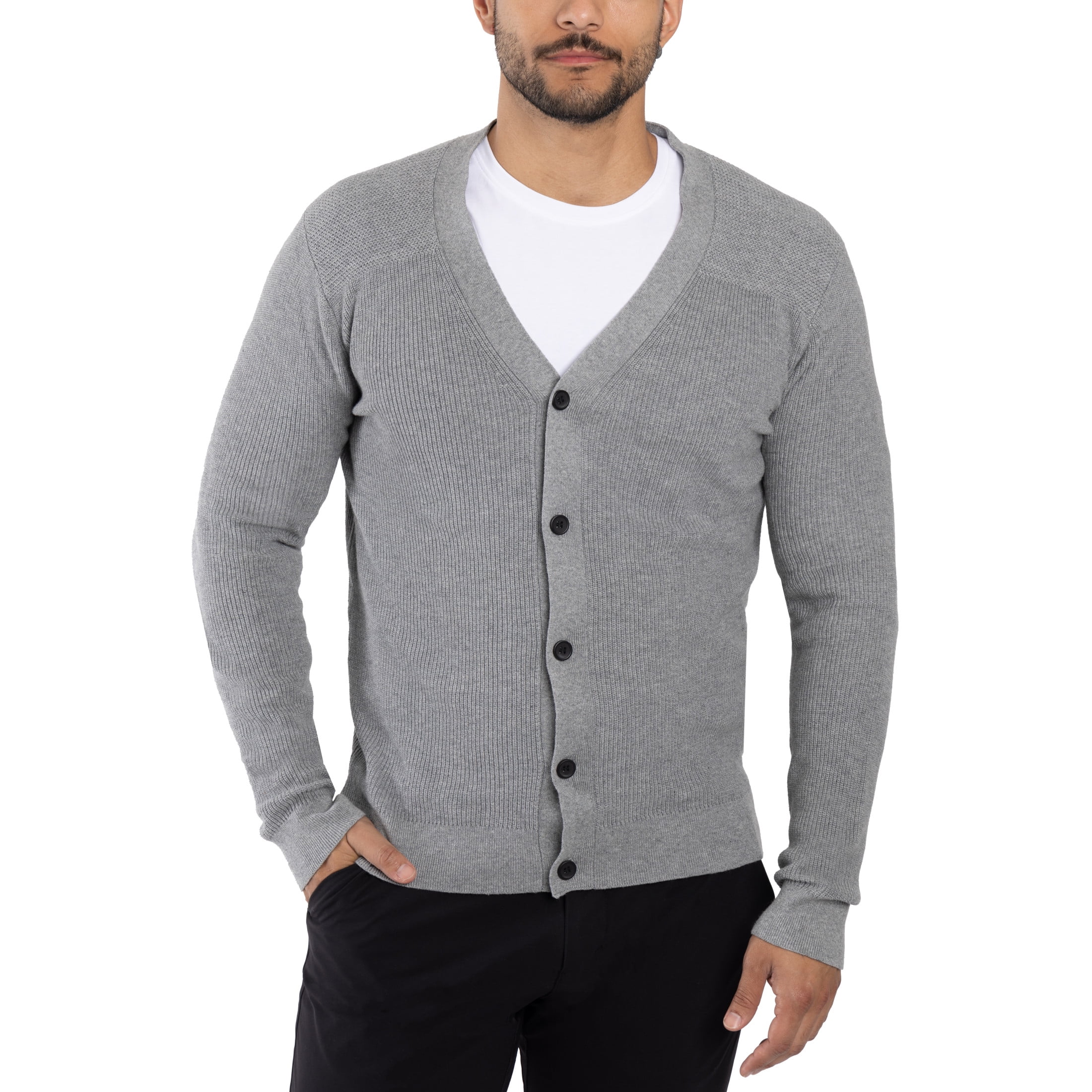 mens cotton cardigan sweater