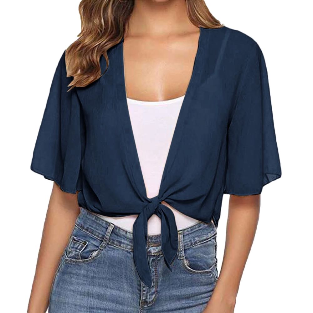tie cardigan sweater