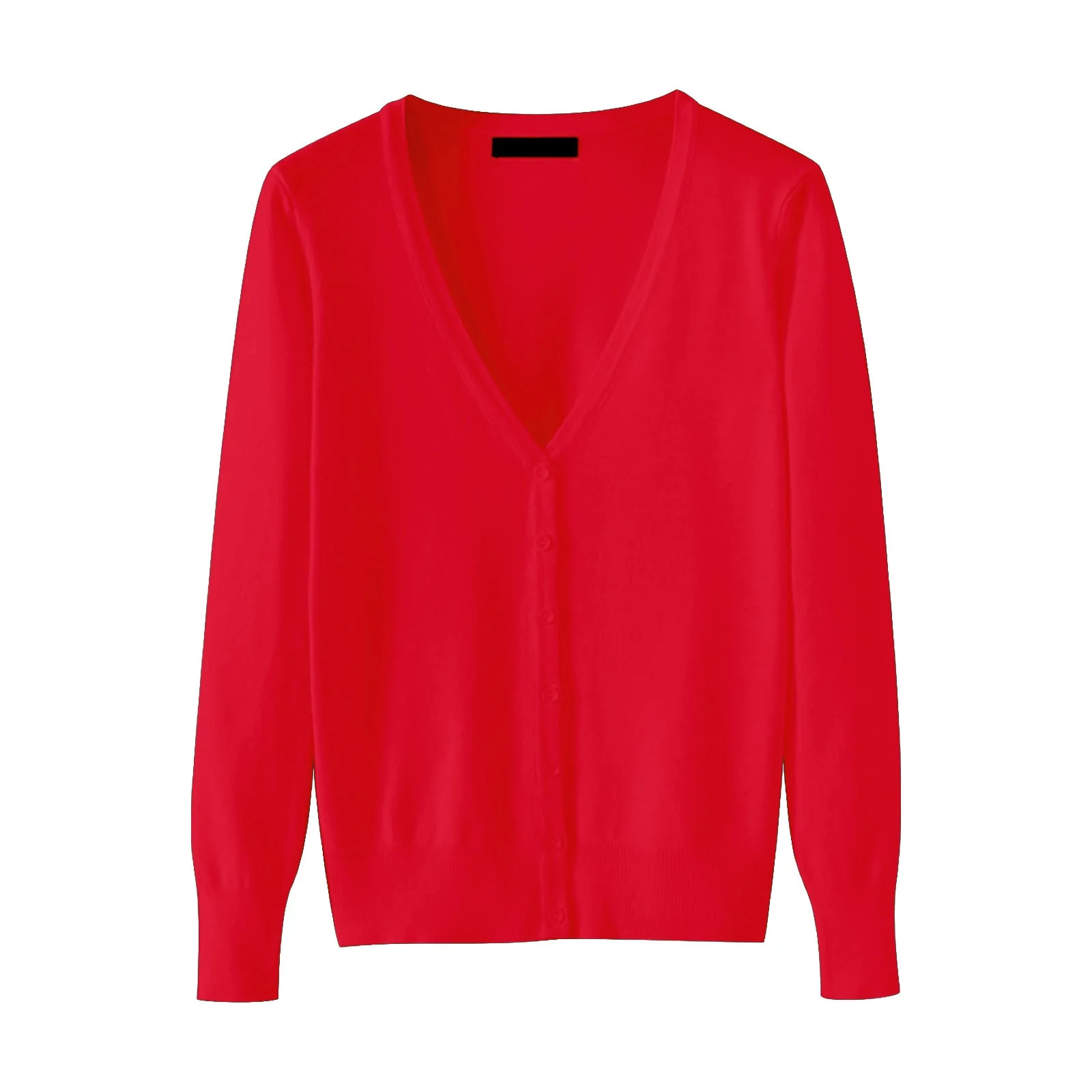womens red cardigan sweater