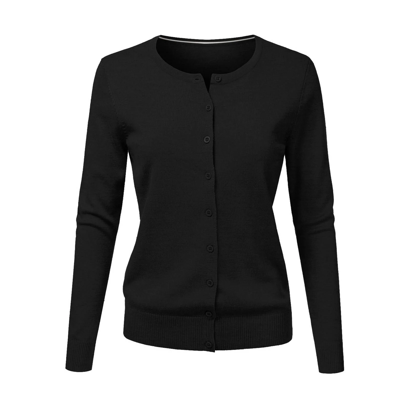 black long cardigan sweater