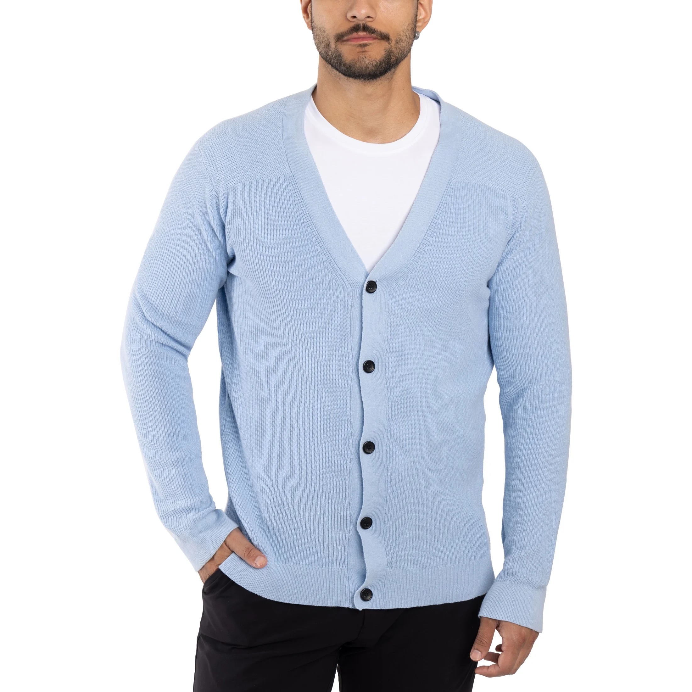 mens cotton cardigan sweater