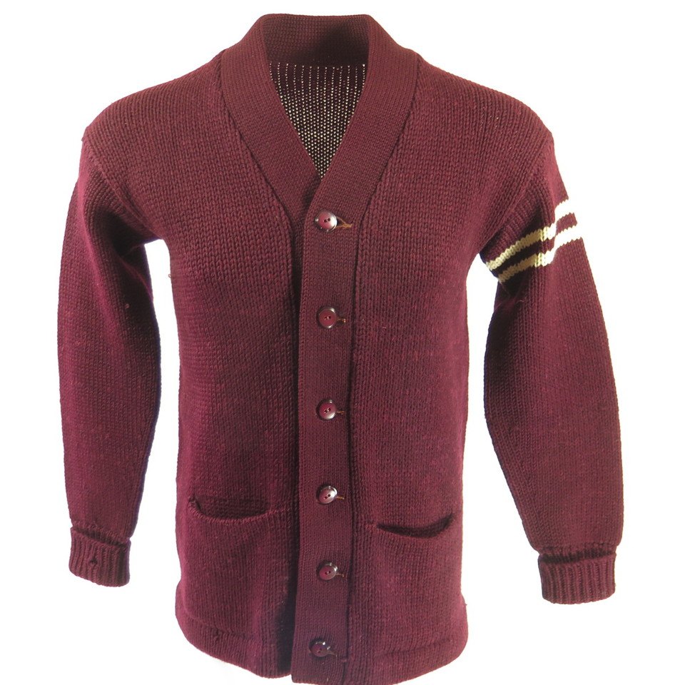 burgundy cardigan sweater