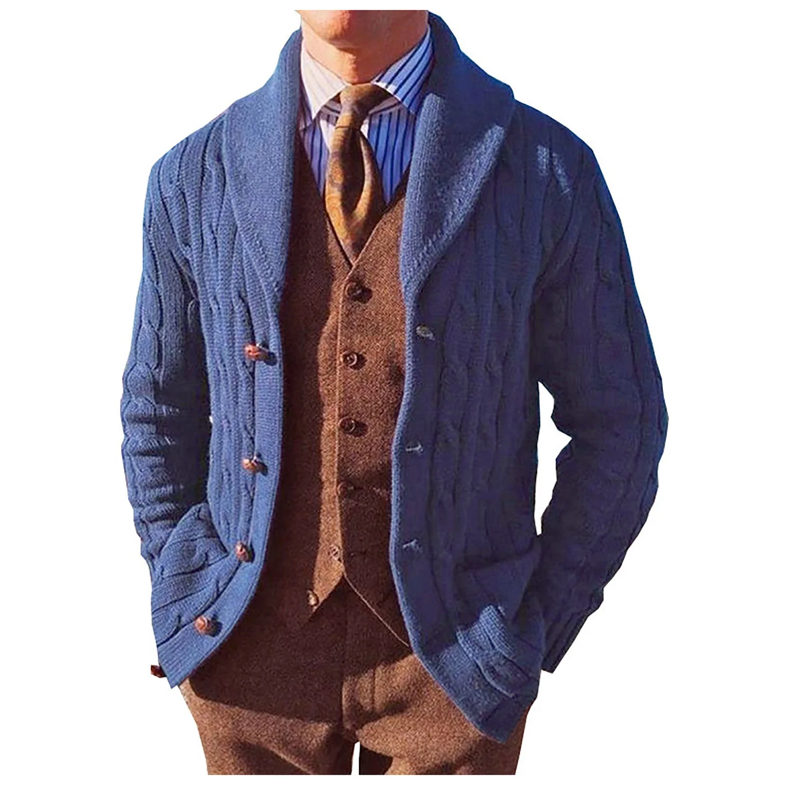 mens wool cardigan sweater