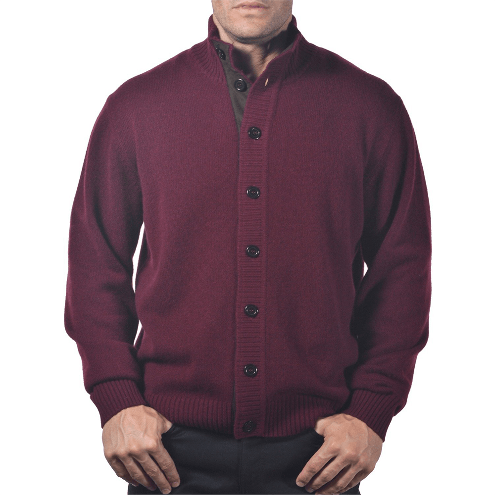 mens cashmere cardigan sweater
