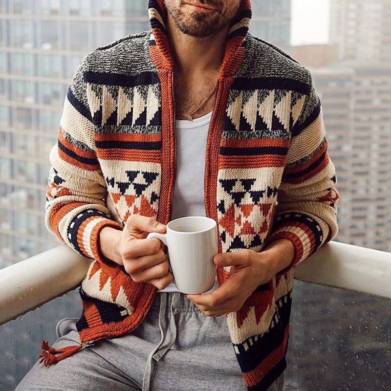 aztec sweater cardigan