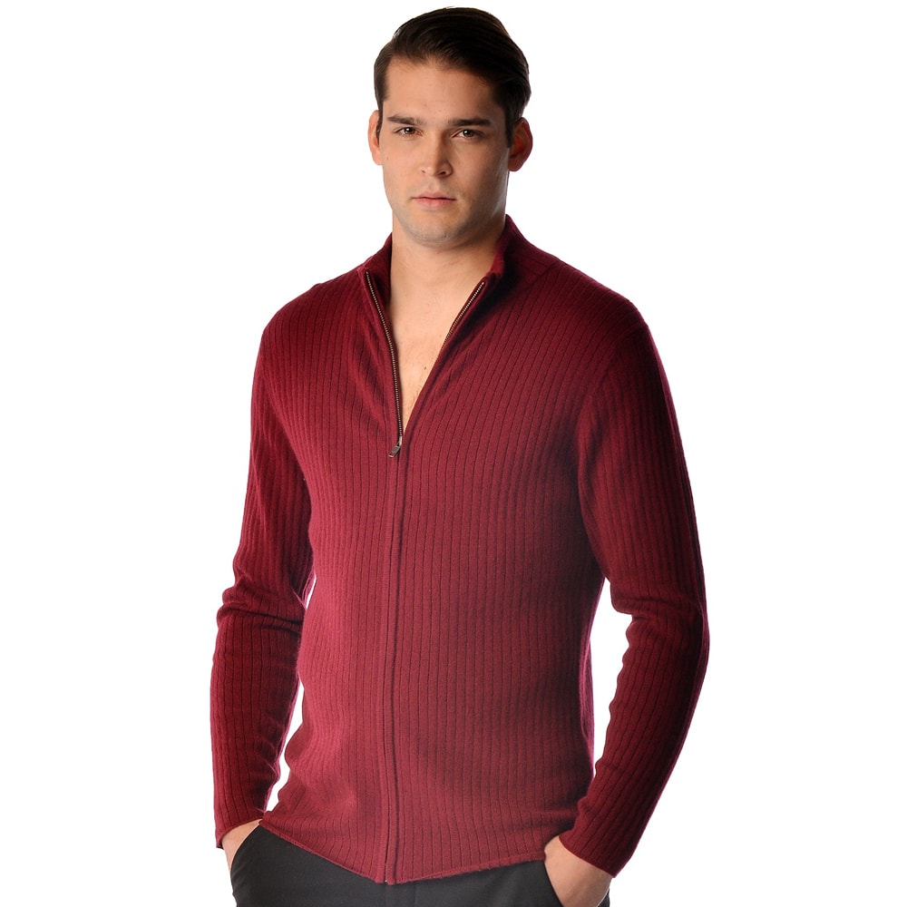 mens cashmere cardigan sweater