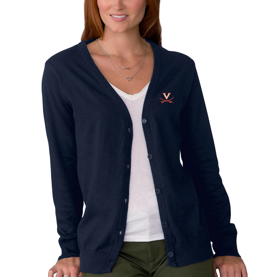 womens navy cardigan sweater