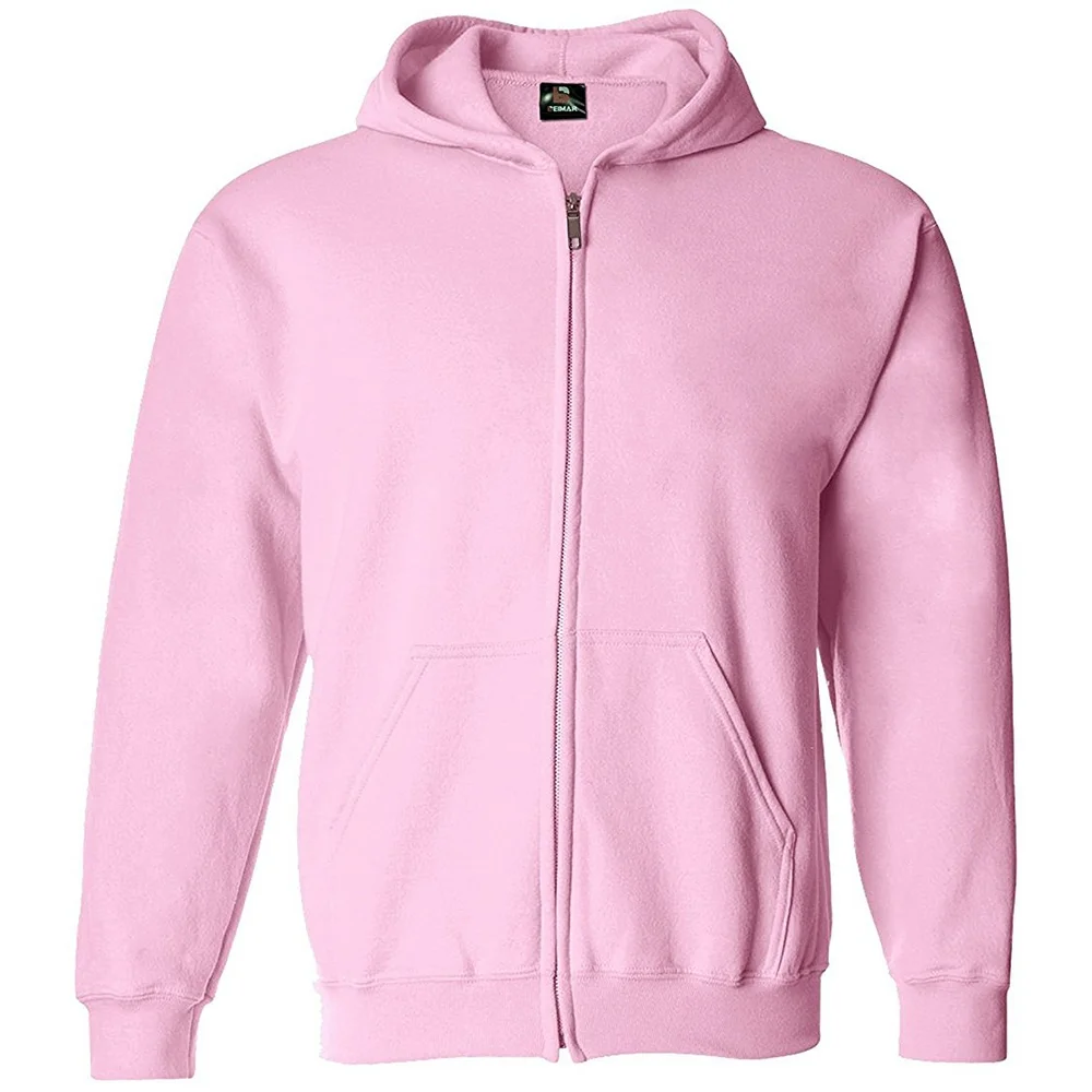 light pink zip up hoodie