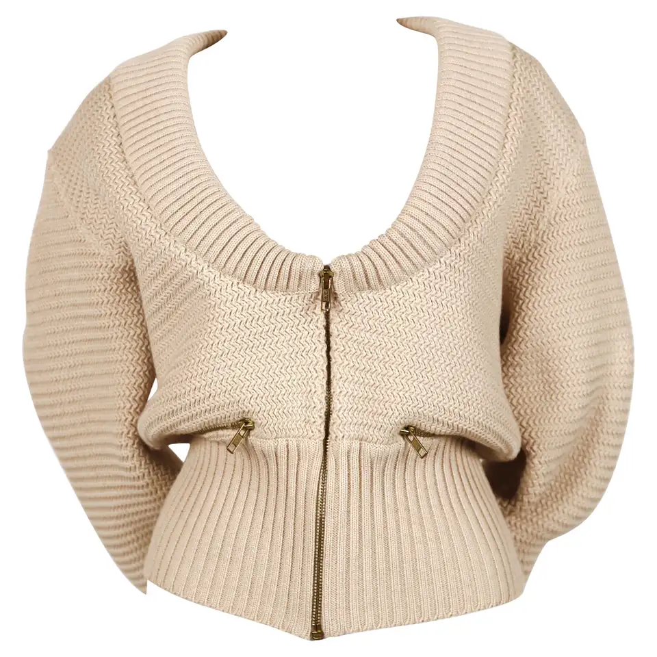 tan cardigan sweater