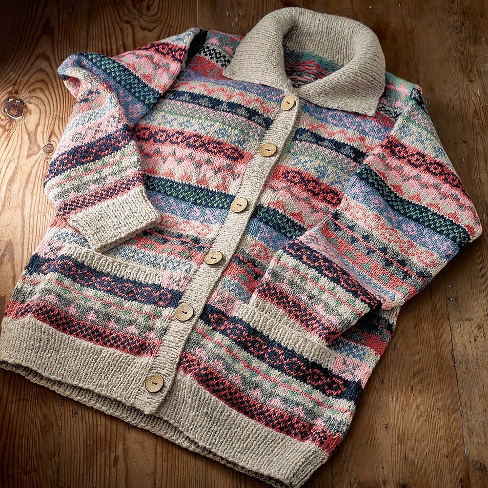 fair isle sweater cardigan-