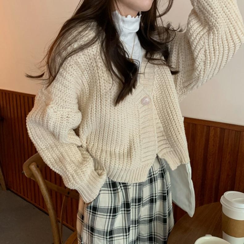 short sweater cardigan