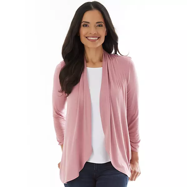 light pink cardigan sweater