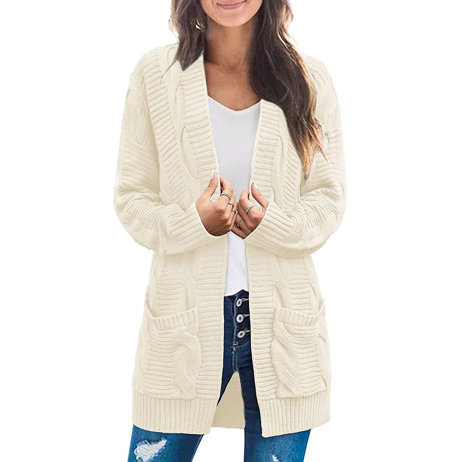 women's zip front cardigan sweater with pockets