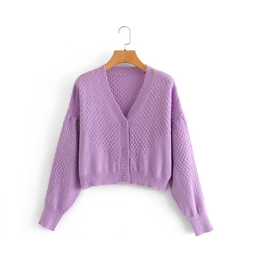 lavender cardigan sweater