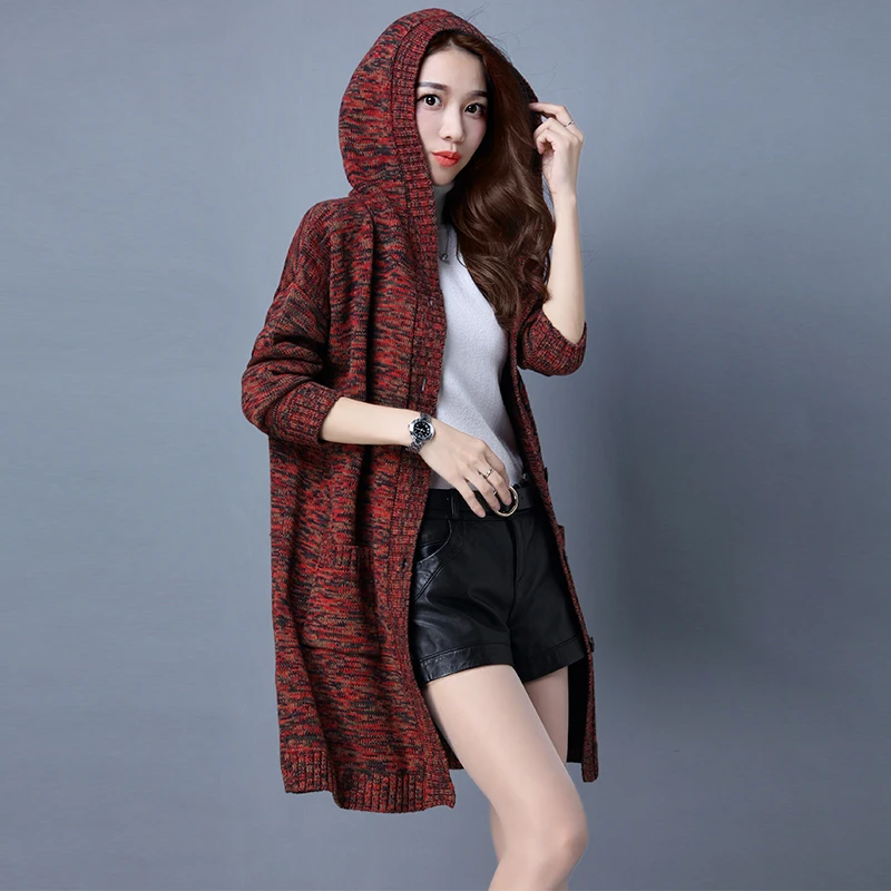 hooded sweater cardigan