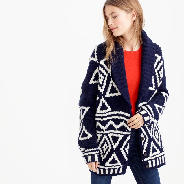 fair isle sweater cardigan-