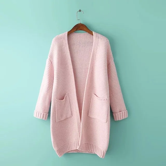 hot pink cardigan sweater
