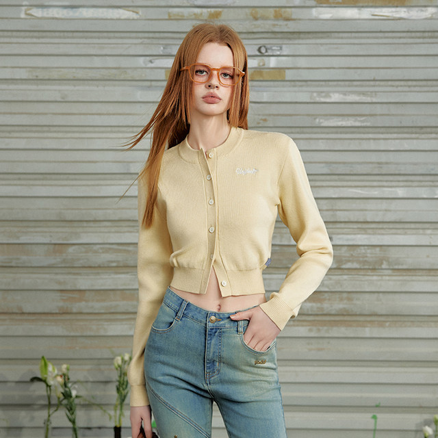 short sweater cardigan