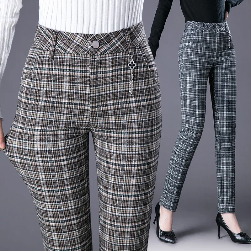 women's plaid pants